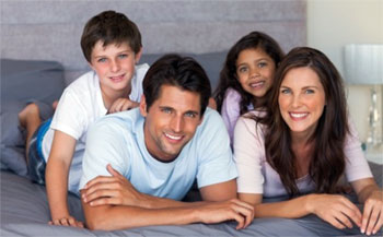 happy family after distant space energy cleansing